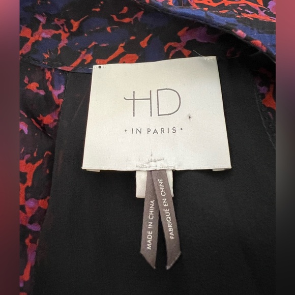 ANTHROPOLOGIE - HD in Paris Seeped Sinopia silk maxi dress - Picture 4 of 6